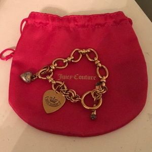 Juicy Couture charm bracelet, gold, charm included